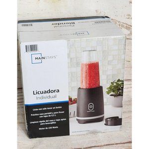 Mainstay 16oz Stainless Steel Personal Blender | Easy One-Touch Operation